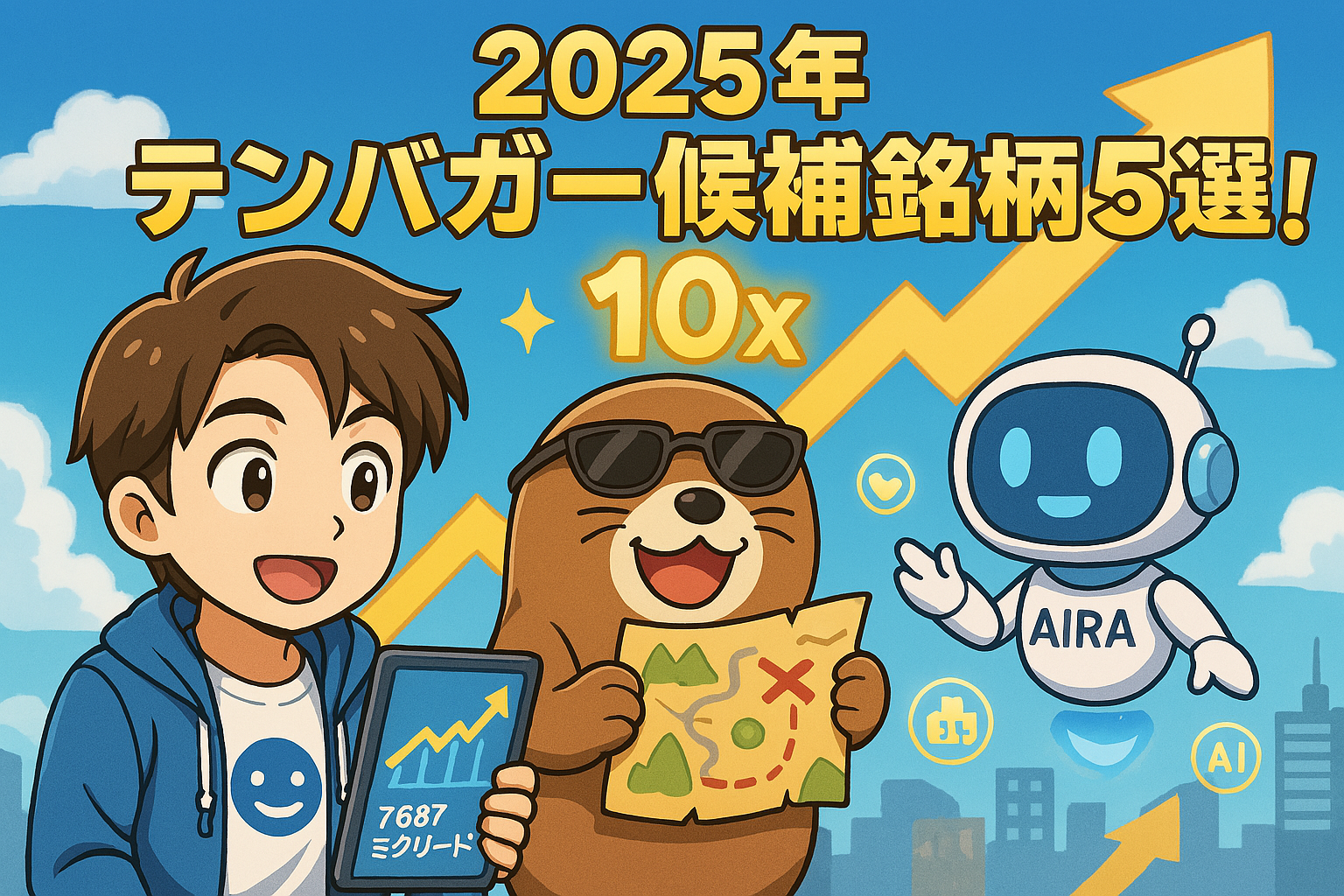 【日本株】テンバガー候補銘柄5選紹介【2025年】